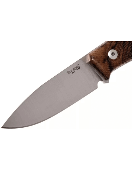 LionSteel M1.WN coltello lama 7,5 cm manico in noce + fodero in pelle