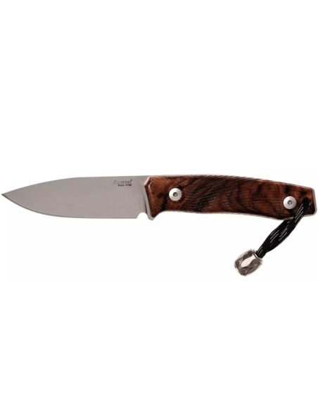LionSteel M1.WN veitsi 7.5cm terä pähkinäkahva + nahkatuppi