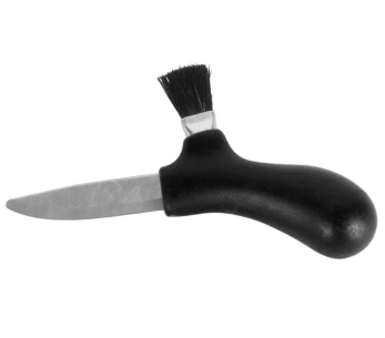 Mora Karl-Johan 10906 soppkniv 6,2 cm blad i rustfritt stål, svart polypropylenhåndtak + etui
