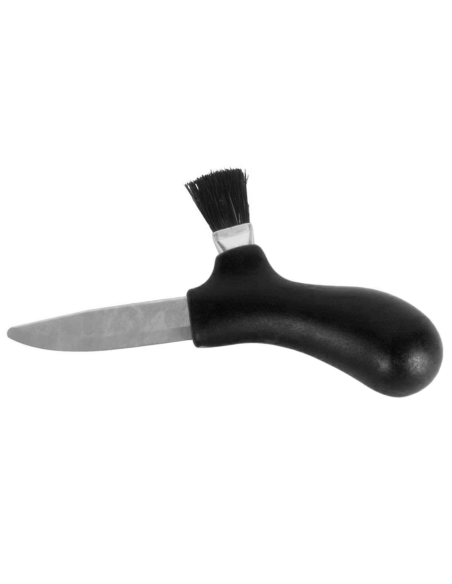 Mora Karl-Johan 10906 navaja champiñón 6,2cm hoja acero inoxidable mango polipropileno negro + estuche