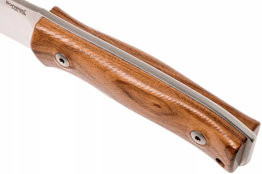 LionSteel M4.ST kniv 9,5 cm blad sandeltrehåndtak + skinnslire
