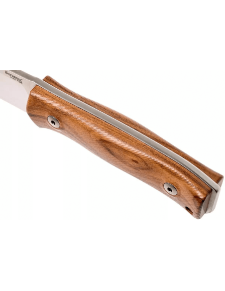 LionSteel M4.ST mes 9,5cm lemmet sandelhout handgreep + lederen schede