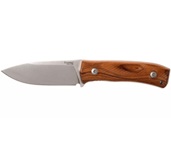 LionSteel M4.ST kniv 9,5 cm blad sandelträhandtag + läderslida