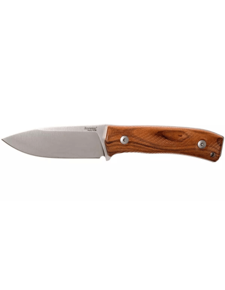 LionSteel M4.ST kniv 9,5 cm blad sandeltrehåndtak + skinnslire