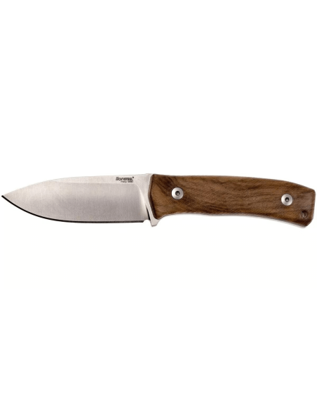 LionSteel M4.WN kniv 9,5 cm blad valnøtt håndtak + skinnhylse