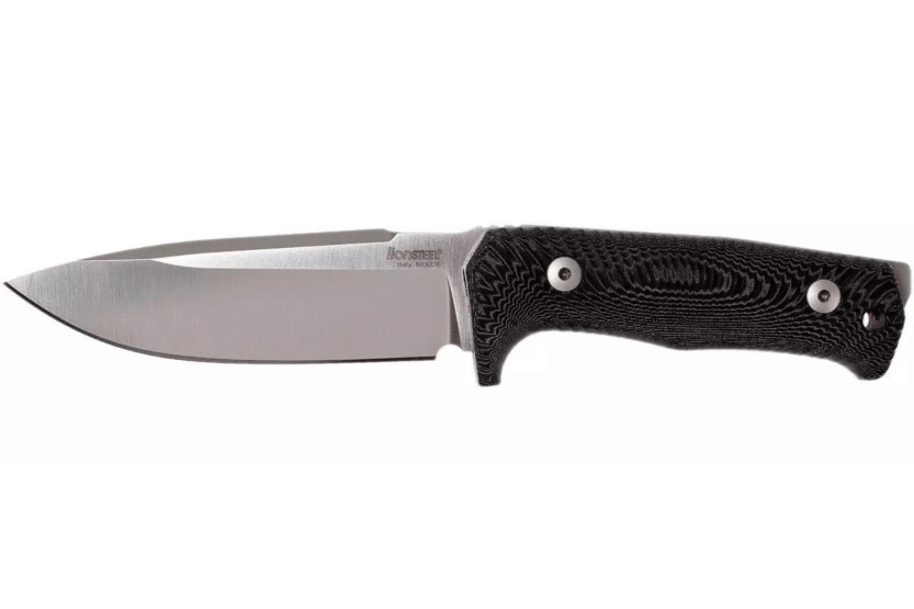 LionSteel T5.MI kniv 12,8 cm svart micartahåndtak + skinnslire