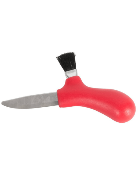 Mora Karl-Johan 12206 mushroom knife 6.2cm stainless steel blade red polypropylene handle + case