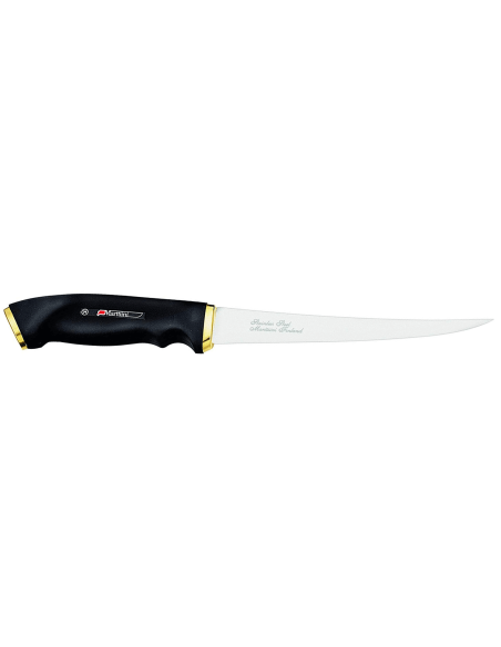 Marttiini 627015 coltello per sfilettare lama 15cm manico in gomma nera + custodia