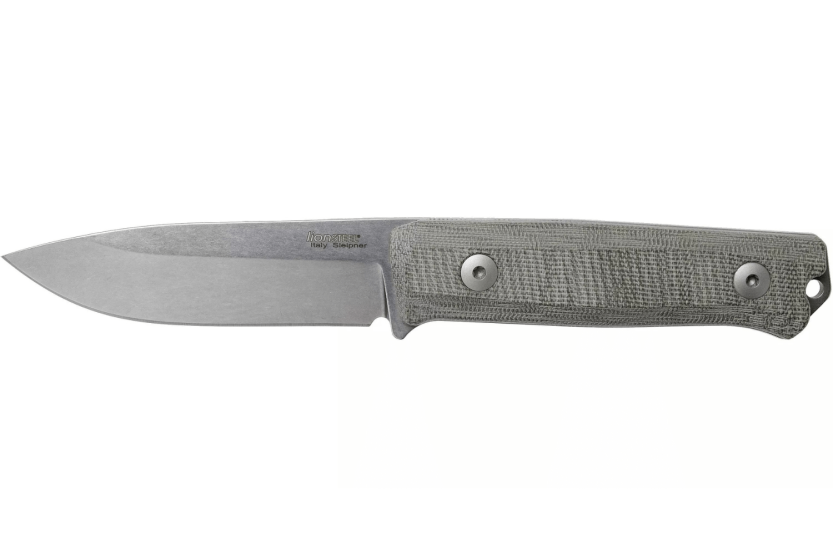 LionSteel Messer B40.CVG Klinge 10,3cm Micarta Griff grün Scheide + Lederetui