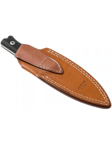 LionSteel B40.GBK kniv 10,3 cm blad svart G10-håndtak + skinnslire