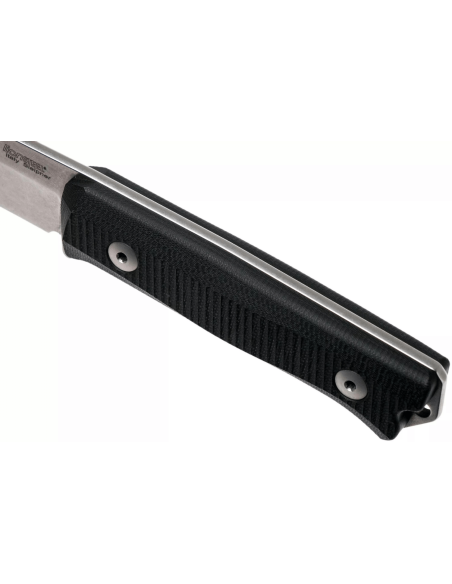 LionSteel B40.GBK coltello 10,3 cm lama nera manico G10 + fodero in pelle