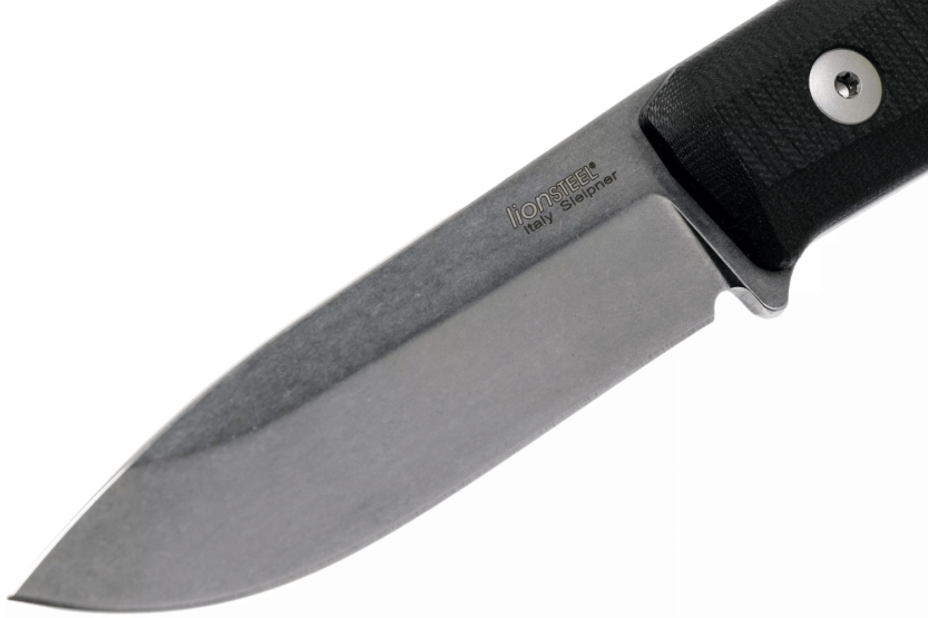 Faca LionSteel B40.GBK Lâmina de 10,3 cm Cabo em G10 preto + bainha em pele