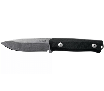 LionSteel B40.GBK kniv 10,3 cm blad svart G10-handtag + läderslida