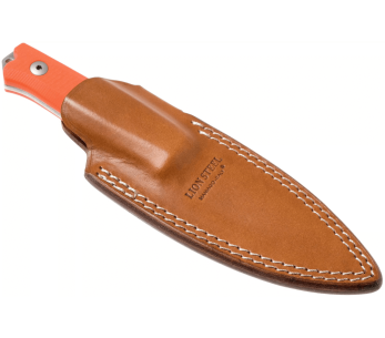 Faca LionSteel B40.GOR Lâmina de 10,3 cm cabo G10 laranja + bainha em pele 2