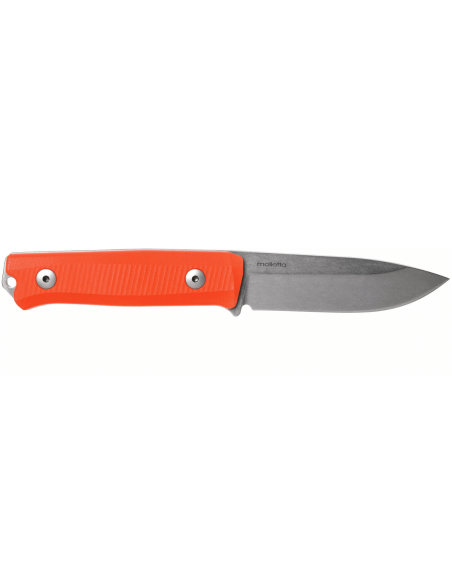LionSteel B40.GOR kniv 10,3 cm blad orange G10 håndtag + læderskede