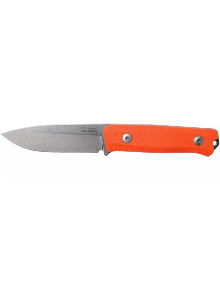 LionSteel B40.GOR mes 10.3cm lemmet oranje G10 handvat + lederen schede