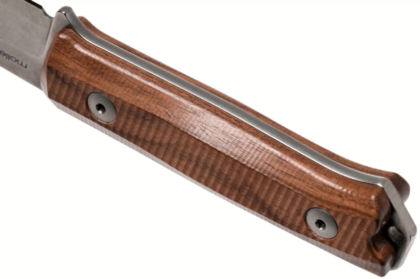 LionSteel B40.ST coltello 10,3 cm lama in legno di sandalo + fodero in pelle