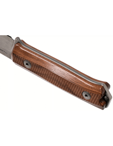 LionSteel B40.ST veitsi 10.3cm terä santelipuu kahva + nahkatuppi