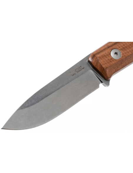 LionSteel B40.ST kniv 10,3 cm blad sandeltrehåndtak + skinnslire