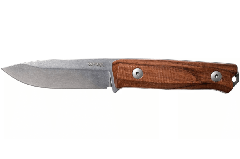Faca LionSteel B40.ST Lâmina de sândalo de 10,3 cm + bainha de couro