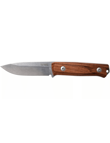 Faca LionSteel B40.ST Lâmina de sândalo de 10,3 cm + bainha de couro