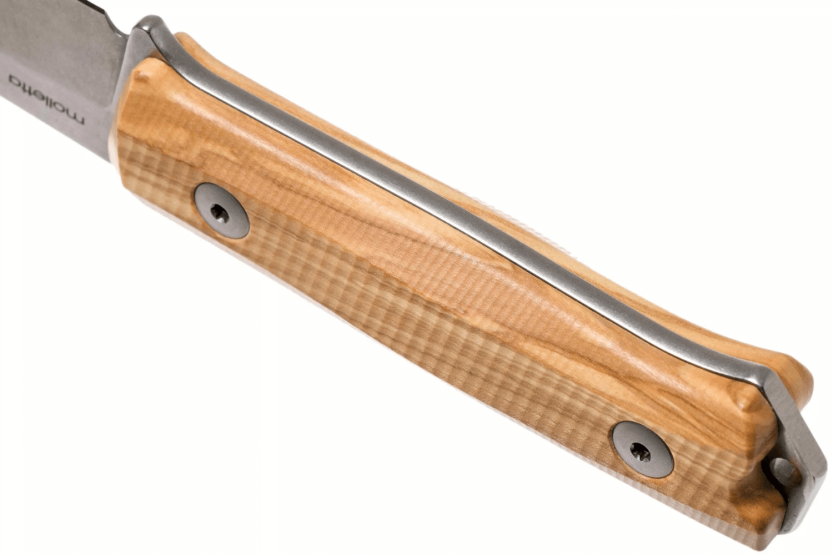 Cuchillo LionsSteel B40.UL 10,3cm mango de madera de olivo + funda de cuero
