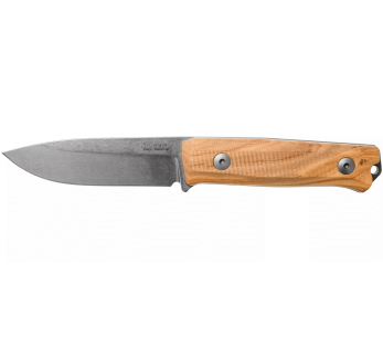 LionsSteel B40.UL veitsi 10.3cm terä oliivipuinen kahva + nahkatuppi