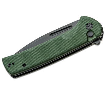 C210062 Navaja plegable CIVIVI Conspirator con hoja Blackwash y mango de Micarta verde de 11.7cm 2