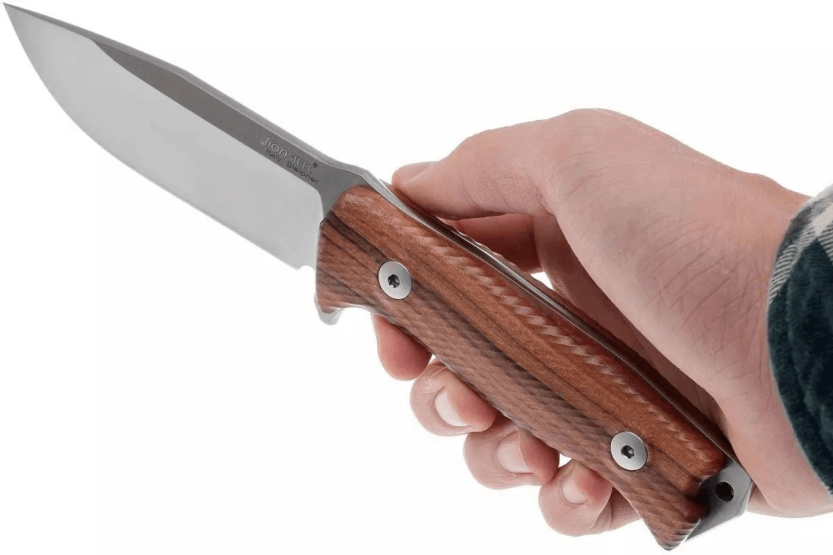 Messer LionSteel M5.ST Klinge 11,5cm Sandelholzgriff + Lederetui