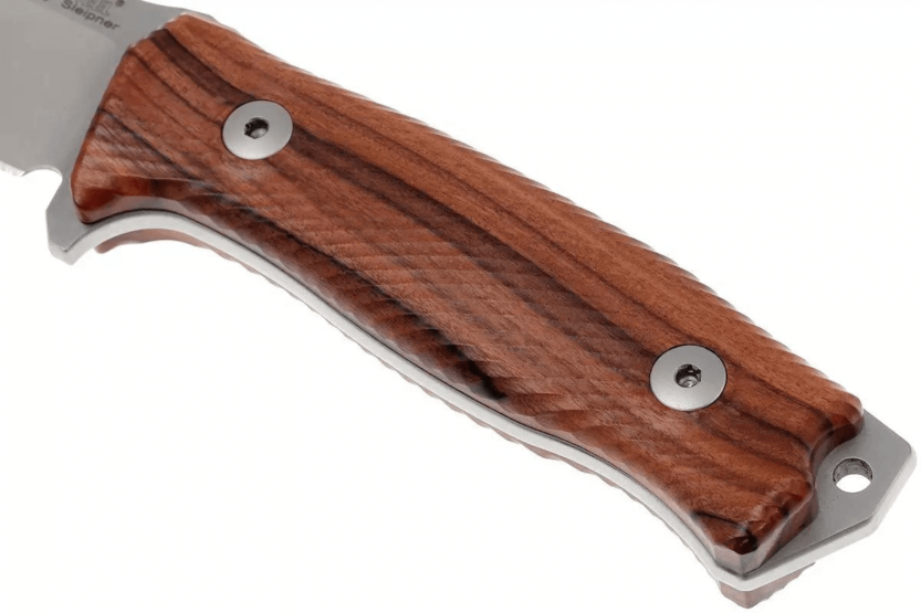 LionSteel M5.ST mes 11,5cm lemmet sandelhout handvat + leren schede
