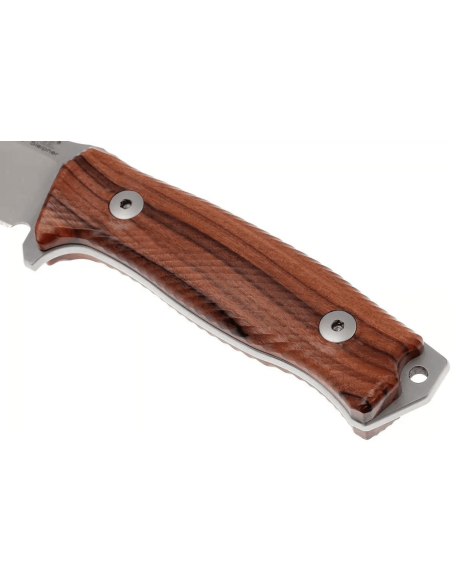 Coltello LionSteel M5.ST lama 11,5 cm manico in legno di sandalo + fodero in pelle