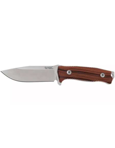 LionSteel M5.ST knife 11.5cm blade sandalwood handle + leather sheath