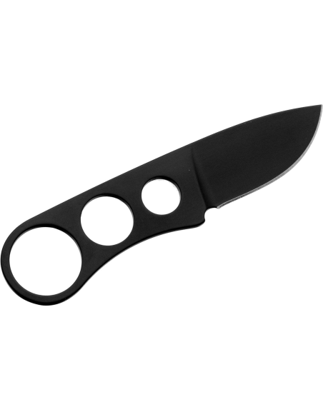 Maserin 909.T halsmes 4,5cm lemmet roestvrij staal opengewerkt heft + etui