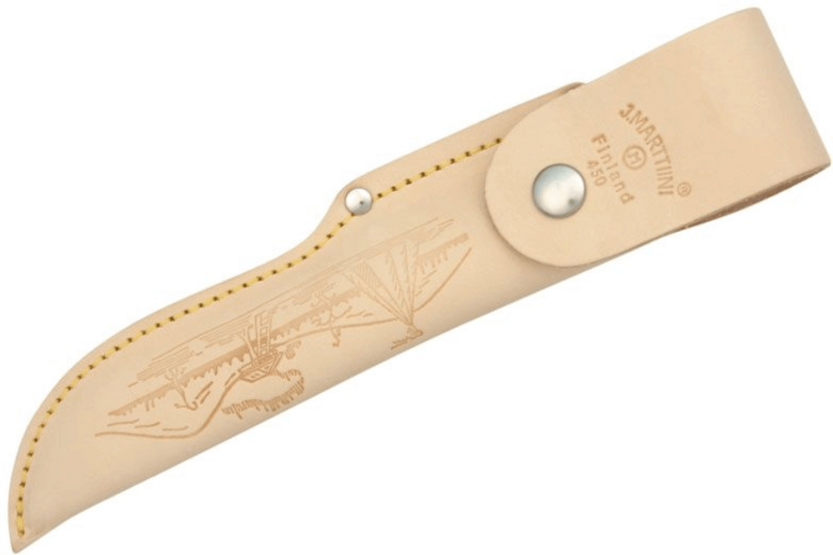 450012 Marttiini Deluxe Lynx Bronze jaktkniv 11 cm blad bjørkehåndtak + slire