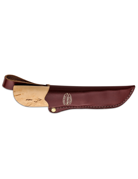 Marttiini New Handy kniv 511017 7,5 cm blad krøllet birkehåndtag + etui