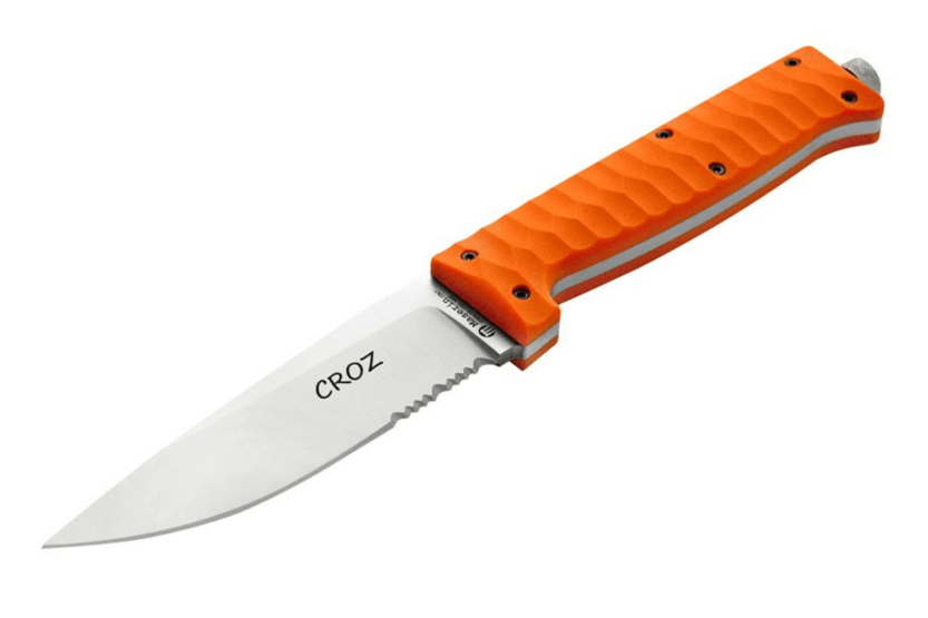 Coltello Maserin Croz 976.A, lama 11 cm, manico G10 arancione + fodero in nylon