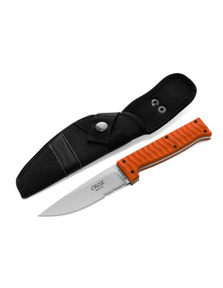 Coltello Maserin Croz 976.A, lama 11 cm, manico G10 arancione + fodero in nylon