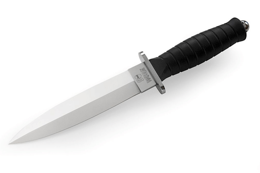Maserin Diabolik 4950 knife 16cm black rubber handle + nylon sheath