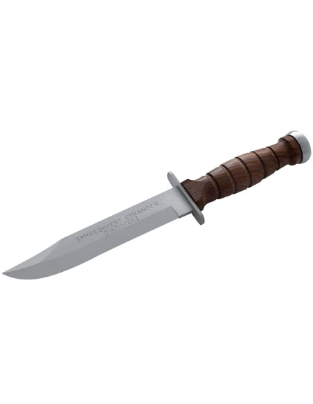 Messer Maserin 3EME R.E.I. 6009 Klinge 18cm Holzgriff + Lederetui und Schleifstein