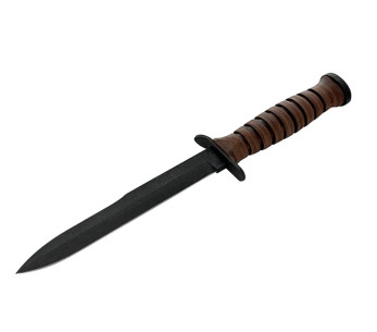 Maserin mes 2EME R.E.P. 6209 17cm lemmet leren handvat + kaki schede