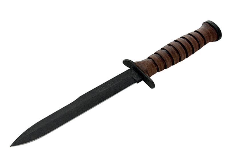 Maserin kniv 2EME R.E.P. 6209 17 cm blad lærhåndtak + khaki slire