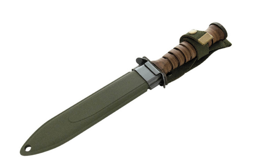 Maserin coltello 2EME R.E.P. 6209 lama 17cm manico in pelle + fodero kaki