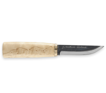 Cuchillo de trinchar Marttiini Arctic 535010 9cm hoja carbono mango abedul rizado + estuche