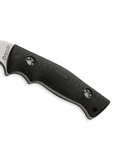 Maserin 986.MC mes 10cm lemmet zwart G10 handvat + etui