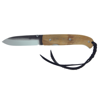 Citadel Baltic 2 Coltello 63121 Lama in bambù laminato da 11 cm con fodero in pelle