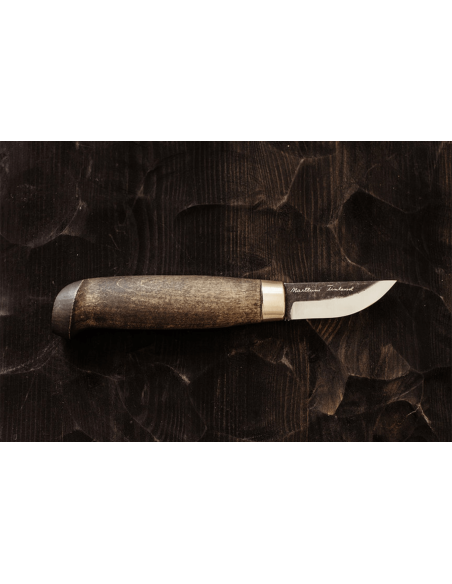 Marttiini Snappy 511020 knife 5.9cm blade birch handle + case