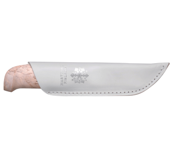 558010 Faca Marttiini Ice Crystal, lâmina de damasco de 5,9 cm, cabo de bétula + estojo/caixa de oferta 2