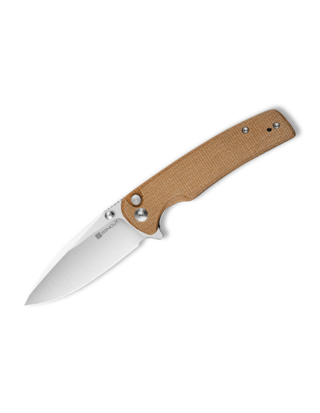Sencut Sachse S210073 brown micarta handle folding knife 11.2cm