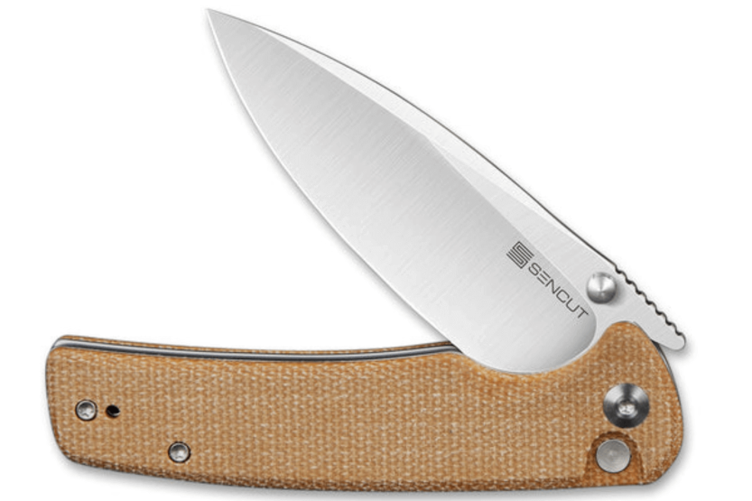 Sencut Sachse S210073 brun foldekniv med micarta-håndtag 11,2 cm