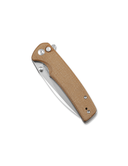 Sencut Sachse S210073 brun foldekniv med micarta-håndtag 11,2 cm